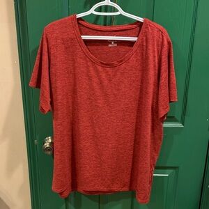 Nike Heathered Red Drifit Short Sleeve Tee